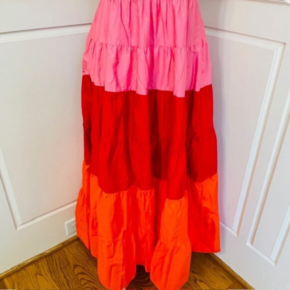 English Factory Tiered Ruffled Sienna Maxi Dress Size Small - Picture 6 of 10